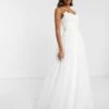 ASOS EDITION Wedding Dress With 3D Embroidered Bodice, Ivory