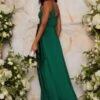 Chi Chi Rachelle Maxi Bridesmaid Dress, Green