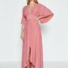 Coast Angel Sleeve Maxi Dress, Pink/Blush