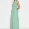 Coast Multi Way Sheer Back Maxi Bridesmaid Dress, Green -Threadnee Shop coast multi way sheer back maxi bridesmaid dress green