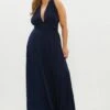 Coast Plus Size Multiway Jersey Maxi Bridesmaid Dress, Navy Blue -Threadnee Shop coast plus size multiway jersey maxi bridesmaid dress navy blue