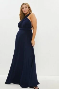 Coast Plus Size Multiway Jersey Maxi Bridesmaid Dress, Navy Blue -Threadnee Shop coast plus size multiway jersey maxi bridesmaid dress navy blue4