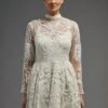Coast Premium Ls Embellished Mini Dress, Ivory -Threadnee Shop coast premium ls embellished mini dress ivory