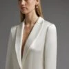 Coast Satin Bridal Blazer, Ivory -Threadnee Shop coast satin bridal blazer ivory