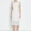 Coast Sleeveless Lace Midi Shift Dress, Ivory -Threadnee Shop coast sleeveless lace midi shift dress ivory e1591968687427