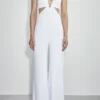 ASOS ET OCHS Carter Cut-out Woven Jumpsuit, Optic White -Threadnee Shop et ochs carter cut out woven jumpsuit optic white3