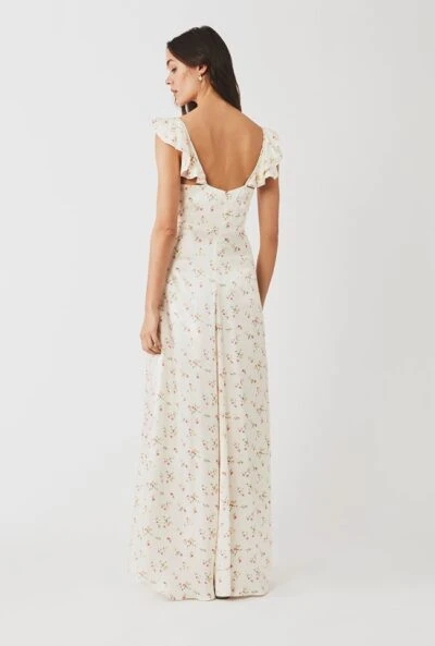 Ghost Dahlia Dress Dakohta Maxi Bridesmaid Dress Ditsy, Ivory/Pink 4 Ghost Dahlia Dress Dakohta Maxi Bridesmaid Dress Ditsy, Ivory/Pink - Image 2