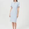 Hobbs Ana Crepe Shift Dress, Pale Blue