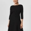 Hobbs Emily Knitted Dress, Black -Threadnee Shop hobbs emily knitted dress black