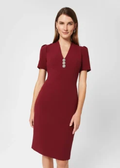 Hobbs Isla Shift Dress, Red
