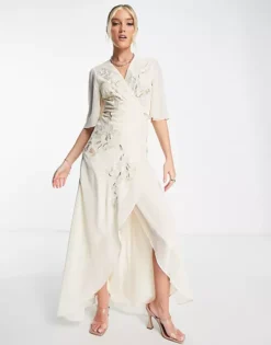 Hope & Ivy Bridal Leila Gown In Ivory