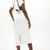 Coast Premium Halter Neck Midi Dress, Ivory