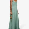 Jenny Yoo Colby Cowl-neck Chiffon Bridesmaid Gown, Eucalyptus Green -Threadnee Shop jenny yoo colby cowl neck chiffon bridesmaid gown eucalyptus green e1630671666492