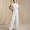 Joanna Hope Beaded Bridal Jumpsuit, Ivory