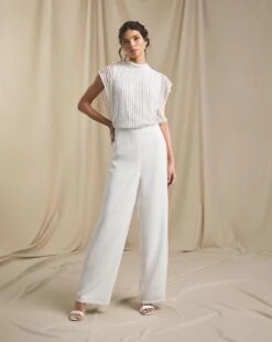 Joanna Hope Beaded Bridal Jumpsuit, Ivory