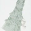 Maya Lace Embellished Ruffle Hem Maxi Dress, Sage Green -Threadnee Shop maya lace embellished ruffle hem maxi dress sage green e1603207169756