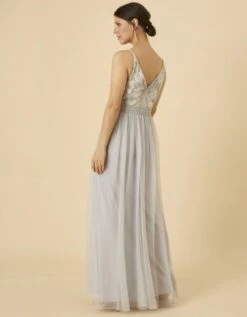 Monsoon Kathy Embroidered Maxi Dress In Recycled Polyester Silver -Threadnee Shop monsoon kathy embroidered maxi dress in recycled polyester silver1 e1641735511794