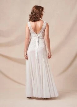 Phase Eight Annalise Beaded Wedding Dress, Porcelian -Threadnee Shop phase eight annalise beaded wedding dress porcelian1 copy