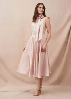 Phase Eight Elsie Corsage Dress, Blush/Light Pink