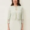Phase Eight Georgia Lace Jacket, Light Green/Mint -Threadnee Shop phase eight georgia lace jacket light green mint e1613647509151