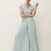 Phase Eight Hallie Pleated Wide Leg Jumpsuit, Mint Green -Threadnee Shop phase eight hallie pleated wide leg jumpsuit mint green e1629297716513