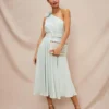 Phase Eight Kiki One Shoulder Midi Dress, Green/Eau De Nil -Threadnee Shop phase eight kiki one shoulder midi dress green eau de nil