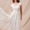 Phase Eight Lorena Tulle Short Wedding Dress, Ivory -Threadnee Shop phase eight lorena tulle short wedding dress ivory