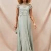 Phase Eight Michelle Double Layer Maxi Dress, Mint Green/Eau De Nil -Threadnee Shop phase eight michelle double layer maxi dress mint green eau de nil e1644424281274