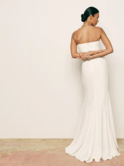 Reformation Haisley Bridal Two Piece, Ivory -Threadnee Shop reformation haisley bridal two piece ivory1