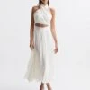 Reiss Ruby Occasion Maxi Skirt, Ivory -Threadnee Shop reiss ruby occasion maxi skirt ivory1