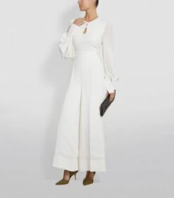 Roksanda Bridal Cady Silk Auyna Jumpsuit, Ivory