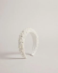Ted Baker Pearlen Pearl Crystal Headband, Ecru -Threadnee Shop ted baker pearlen pearl crystal headband ecru1