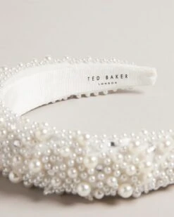 Ted Baker Pearlen Pearl Crystal Headband, Ecru -Threadnee Shop ted baker pearlen pearl crystal headband ecru2