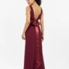 TFNC Halannah Maxi Bridesmaid Dress, Burgundy -Threadnee Shop tfnc halannah maxi bridesmaid dress burgundy1 1