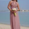 TFNC Natalia New Mauve Maxi Bridesmaid Dress -Threadnee Shop tfnc natalia new mauve maxi bridesmaid dress 1